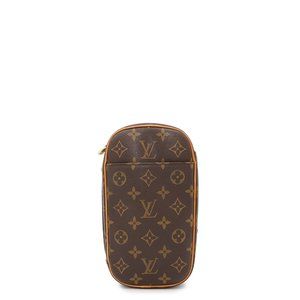 LOUIS VUITTON Authentic Brown Monogram Pochette Hobo Bag
